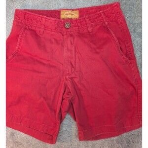 Vintage Red Camel Denim Shorts Womens Size 30 Classic High Waisted Retro